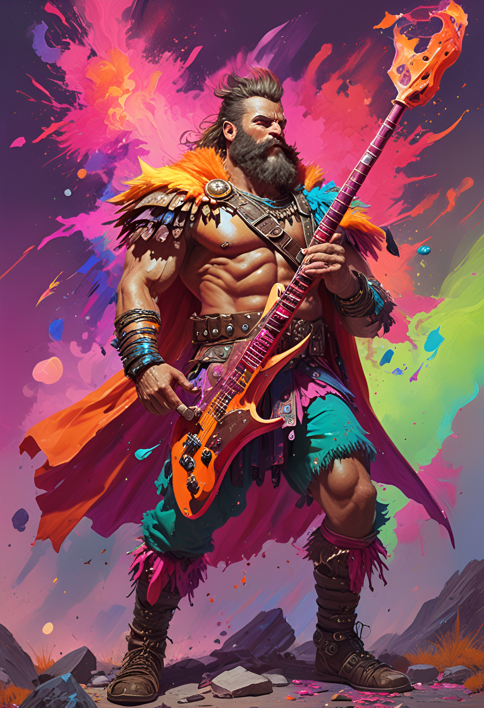 Human Barbarian portrait